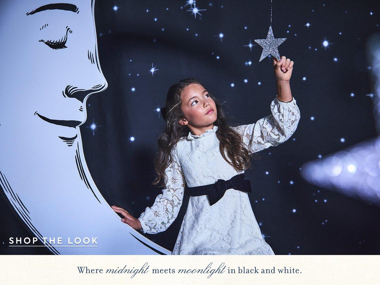 Shop the Look. Where midnight meets moonlight in black and white.
